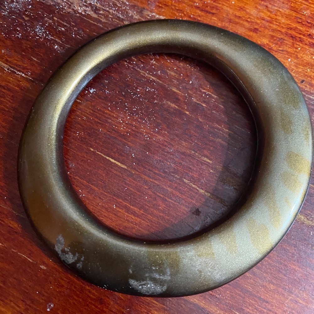 Ferragamo bronze bangle bracelet